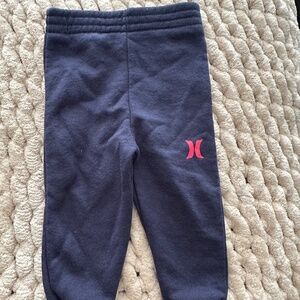 Hurley sweatpants joggers size 12 Month - Navy Blue with red emblem